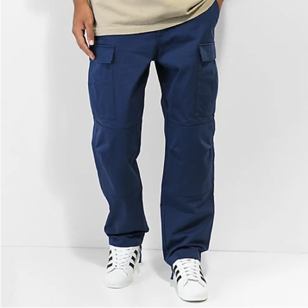 Empyre Loose Fit Navy Cargo Skate Pants